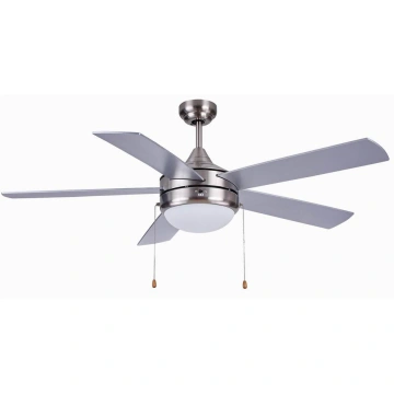 Modern||52 in. Indoor Brush Nickel Ceiling Fan with Light